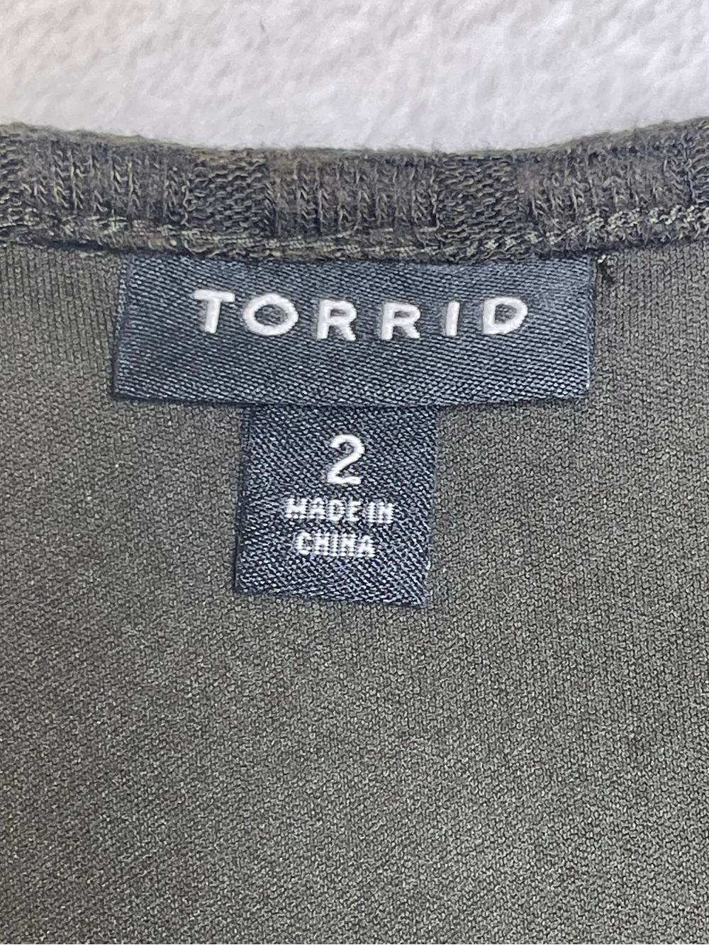 Torrid Womens 2 (18/20) Charcoal Ribbed Long Sleeve Tiered Babydoll Mini Dress - Picture 3 of 10